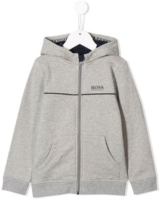 BOSS Kidswear куртка с контрастным логотипом