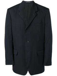 Yohji Yamamoto однобортный блейзер оверсайз
