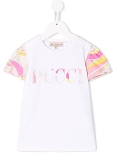 Emilio Pucci Junior футболка с контрастными рукавами