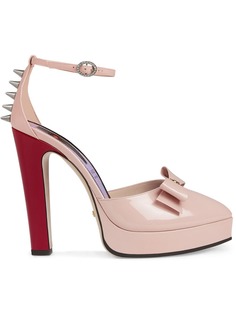 Gucci лакированные туфли-лодочки с бантом