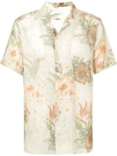 Etro рубашка с цветочным принтом