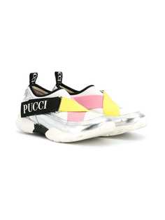 Emilio Pucci Junior кроссовки на липучке с логотипом