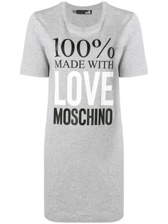 Love Moschino платье-футболка с логотипом