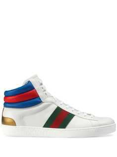 Gucci высокие кроссовки Ace
