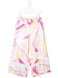 Emilio Pucci Junior брюки палаццо с геометричным узором