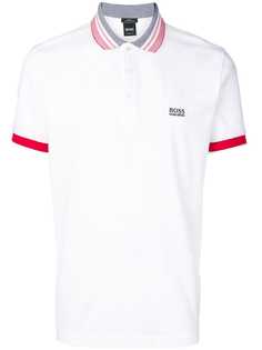 Boss Hugo Boss рубашка-поло с короткими рукавами и логотипом