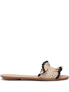 Loeffler Randall шлепанцы с принтом в горох