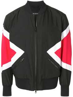 Neil Barrett бомбер на молнии с принтом