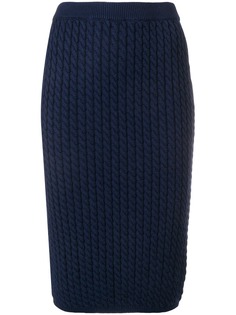 Alessandra Rich юбка-карандаш фактурной вязки
