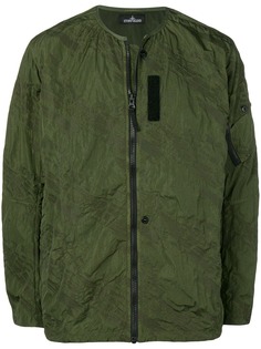 Stone Island Shadow Project куртка-бомбер с тисненым принтом