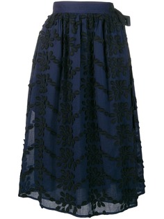 Vanessa Bruno юбка с цветочной вышивкой