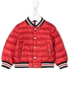 Moncler Kids стеганая утепленная куртка-бомбер