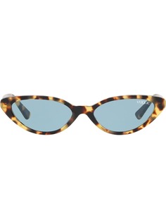 Vogue Eyewear круглые очки с эффектом черепашьего панциря