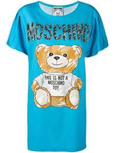 Moschino платье-футболка Teddy Bear с принтом