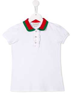 Gucci Kids рубашка-поло с короткими рукавами