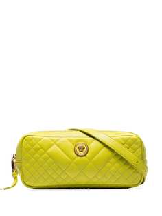 Versace стеганая поясная сумка с декором Medusa