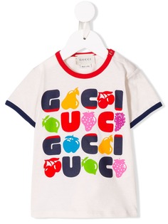 Gucci Kids футболка с логотипом