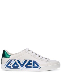 Gucci кеды с принтом Loved
