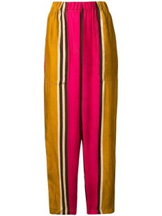 Uma Wang брюки в полоску с завышенной талией