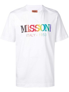 Missoni футболка с нашивкой-логотипом