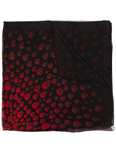 Alexander McQueen платок с принтом Skull