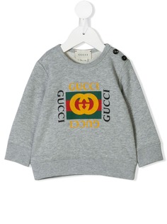 Gucci Kids толстовка с логотипом