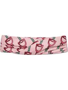 Gucci повязка на голову с принтом Stirrups