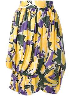 Versace Pre-Owned пышная юбка 1980-х годов с цветочным принтом