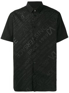 Versace Jeans рубашка с контрастным логотипом