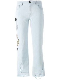Mr & Mrs Italy джинсы с нашивками