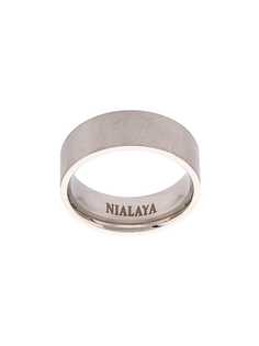 Nialaya Jewelry изогнутое кольцо с эффектом потертости