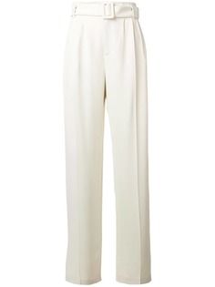 Off-White зауженные брюки с поясом
