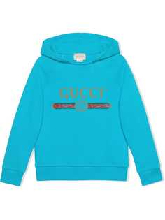 Gucci Kids толстовка с логотипом Gucci