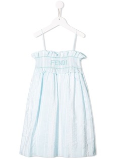 Fendi Kids платье в полоску