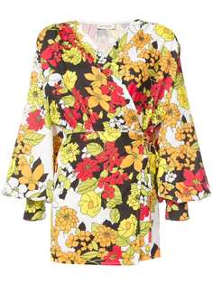 Attico короткое платье с цветочным принтом