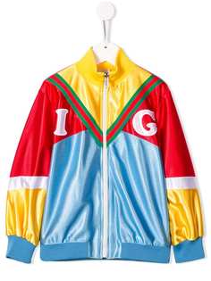 Gucci Kids спортивная куртка в стиле колор-блок