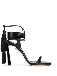Lanvin босоножки на высоком каблуке с кисточкой
