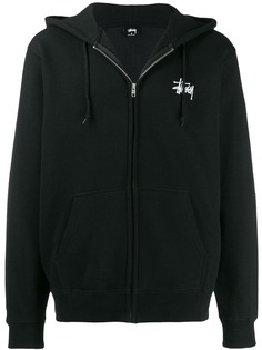 Stussy худи на молнии с логотипом