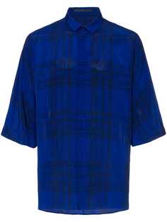 Haider Ackermann рубашка-кимоно в клетку