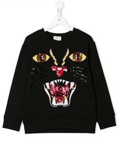 Gucci Kids толстовка с пайетками