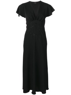 Ermanno Ermanno вечернее платье с цветочной вышивкой