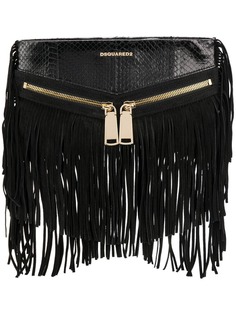 Dsquared2 клатч Rock с бахромой