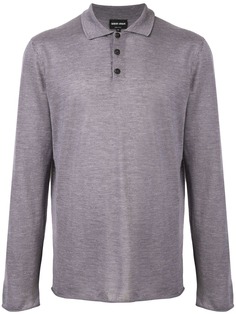 Giorgio Armani рубашка-поло с длинными рукавами