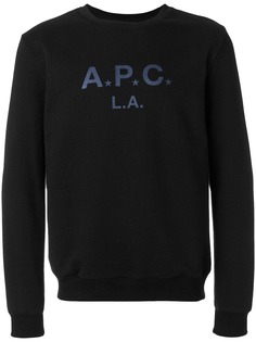 A.P.C. толстовка с принтом логотипа