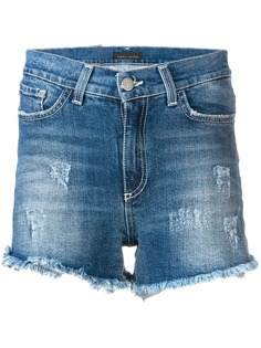 Frankie Morello джинсовые шорты средней посадки с необработанным краем
