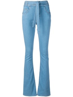 Victoria Victoria Beckham расклешенные джинсы с завязкой на поясе