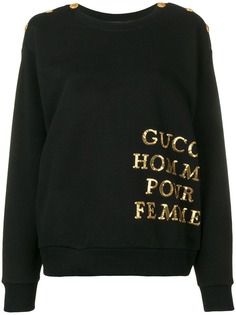Gucci толстовка с вышивкой пайетками