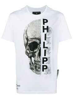 Philipp Plein футболка с принтом черепа