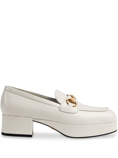 Gucci лоферы Horsebit на платформе
