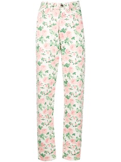Melampo брюки с цветочным принтом
